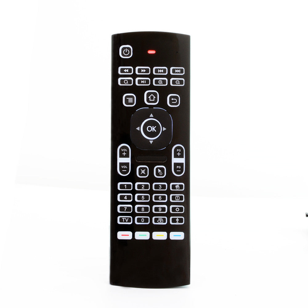MX3 Mini Keyboard Backlight Fly Remote Mouse,Android TV Remote Control,IR Learning Mini Wireless Keyboard for Android TV Box.HTPC.IPTV,Networked Set-top Box,Mini PC (Battery not Included)