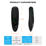 G10BT BT5.0 Air Mouse Remote Control, Six-Axis Gyroscope Sensing IR Learning Remote, Universal Wireless Controller for Smart TV, PC, Set Top Box
