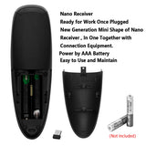 G10S PRO 2.4G Wireless Air Mouse, Backlit Mini Keyboard with Six-Axis Gyroscope, Universal Remote Control with Voice Search