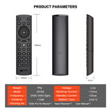 G20S PRO Air Mouse Remote Control, 2.4G & Bluetooth 5.0 Dual‑Mode, Voice Control, Backlit Keys, 4‑Way Volume Buttons for Android TV Box, Smart Projector, PC