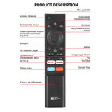 G22 PRO Air Mouse Remote, 6‑Axis Gyroscope, Voice Control, 2.4G Wireless Remote for Android TV Box, Smart Projector