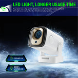 HY260 Pro Short Throw Projector, Native 1080P Full HD, 350 ANSI Lumens LCD Smart Projector, Auto Electronic Focus & Offset Correction, Portable Home Theater Projector