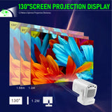 HY260 Pro Short Throw Projector, Native 1080P Full HD, 350 ANSI Lumens LCD Smart Projector, Auto Electronic Focus & Offset Correction, Portable Home Theater Projector