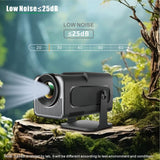 New HY320 Mini Portable Projector, 720P HD Smart Android 13 Projector, Built‑in WiFi & Bluetooth, Home Cinema Movie Projector for Indoor Entertainment