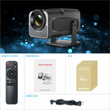 New HY320 Mini Portable Projector, 720P HD Smart Android 13 Projector, Built‑in WiFi & Bluetooth, Home Cinema Movie Projector for Indoor Entertainment
