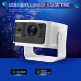 HY350 GTV Max LED Smart Projector, Native 1080P Full HD, 500 ANSI Lumens, Android 14, 2GB+16GB, Portable Home Theater Projector with Built‑in Speaker & Remote Control