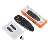 G10S 2.4G USB Wireless Air Mouse Remote, Voice Control, Six‑Axis Gyroscope, IR Fixed & Learning Code, ABS Plastic Long‑Range Air Remote for Android TV Box, PC, Projector