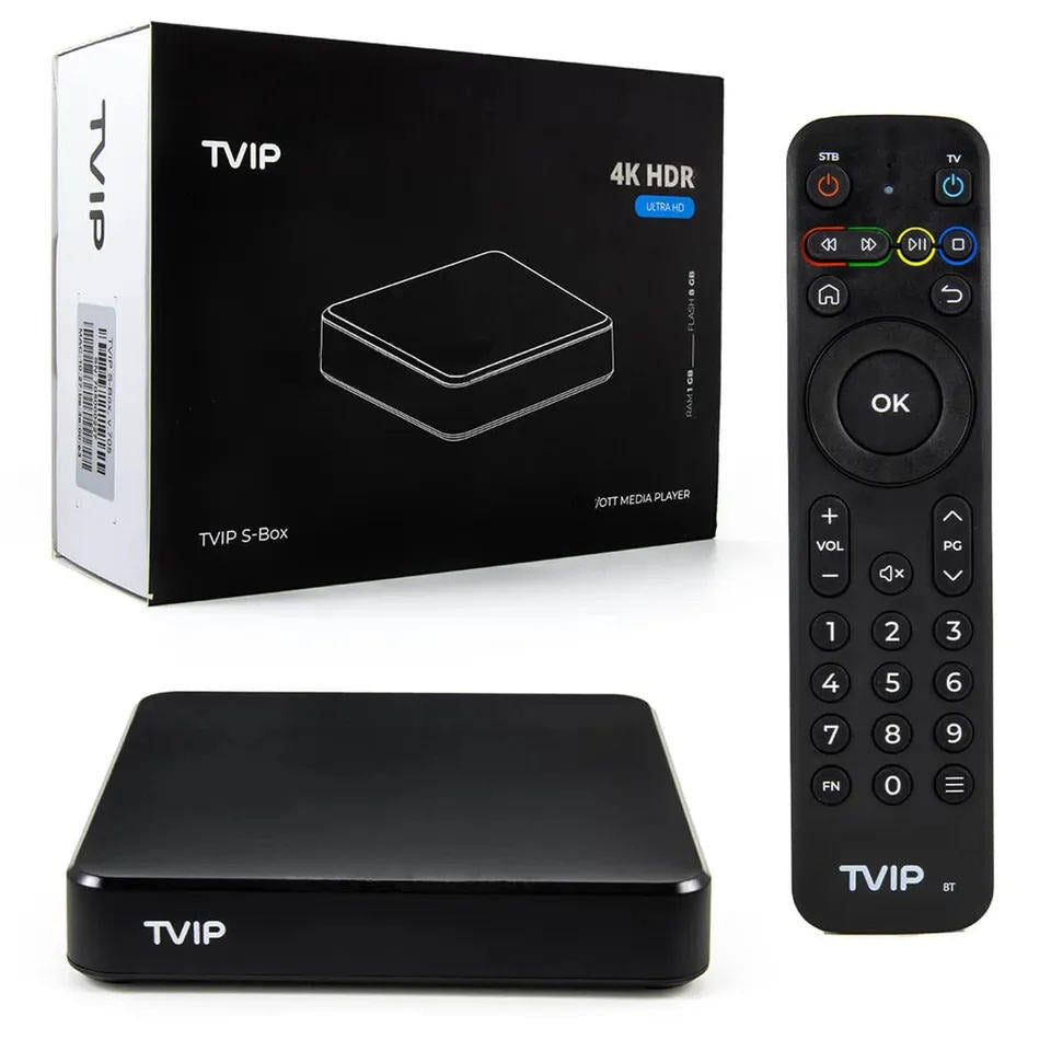 TVIP Box Amlogic S905W2 4K 5G Dual Wifi 4K HD Android 11 Multimedia IPTV Streamer TV Box
