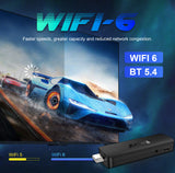 New TVR3 Plus TV Stick, Android 14.0 System, RK3518 Processor, Dual Band WiFi 6, 8K Ultra HD Media Player Dongle with Voice‑Activated Remote