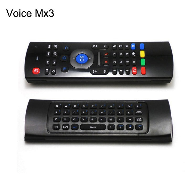 MX3 Mini Keyboard Backlight Fly Remote Mouse,Android TV Remote Control,IR Learning Mini Wireless Keyboard for Android TV Box.HTPC.IPTV,Networked Set-top Box,Mini PC (Battery not Included)