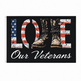 Veterans Flags Outdoors Thank You Veterans Day Flag 3x5Feet Patriotic Decorations, 4th of July Independence Day Veterans Day Memorial Day Soldier Flag for Outdoor Yard Patriotic Holiday Banner Gift